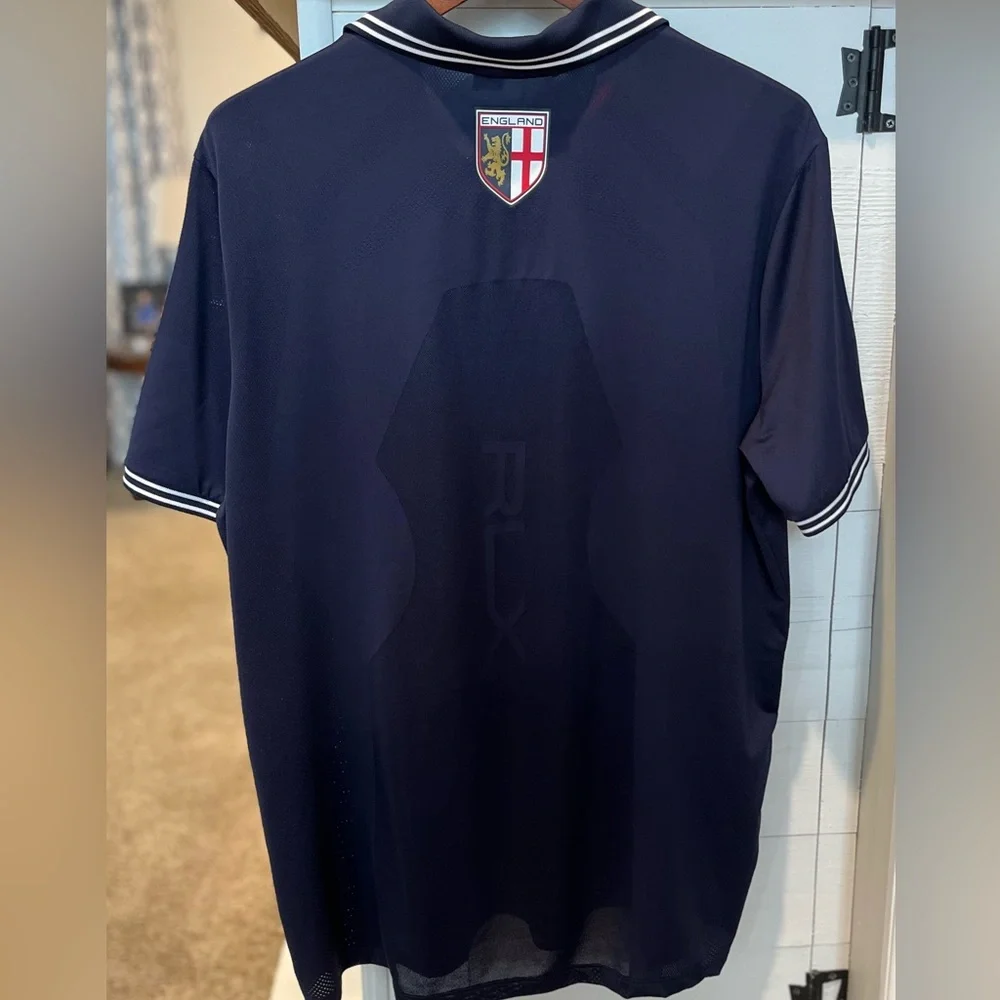 Polo Ralph Lauren RLX Performance XL Navy Blue Golf Polo England